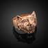 Unisex Rose Gold Diamond Cut Tiger Ring