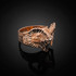 Rose Gold Mountain Ram Ring