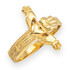 Gold Claddagh Cross Ring
