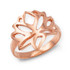Rose Gold Lotus Ring