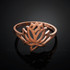 Dainty Rose Gold Lotus Ring