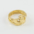 2pc Gold Classic Claddagh Engagement Ring Band