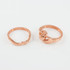 2pc Rose Gold Classic Claddagh Engagement Ring Band