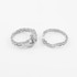 2pc White Gold Claddagh Engagement Ring with Trinity Band