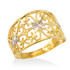 Two-Tone Gold Filigree Ring