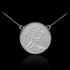 White Gold Chinese Love Symbol Necklace