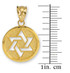 Gold Cut-Out Star of David Pendant Necklace