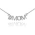 14k White Gold #MOM Necklace
