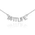 14k White Gold #FITLIFE Necklace