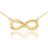 14K Gold Infinity #1MOM CZ Birthstone Necklace