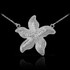 14k White Gold Diamond Starfish Necklace