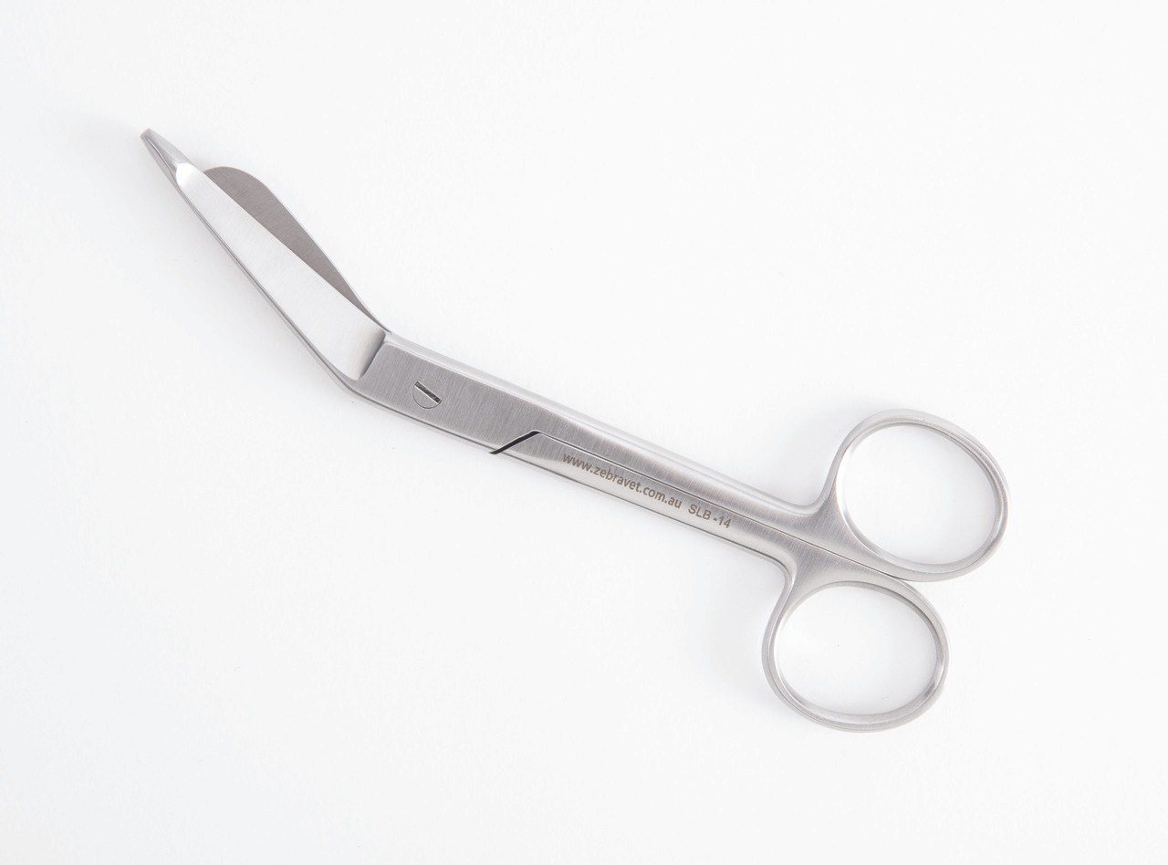 VR Instrument Supply Lister Bandage Scissors 5.5-Inch All Black One Large Ring Stainless Steel Shears Cut Bandages Dressing Tape Gauze Clothing