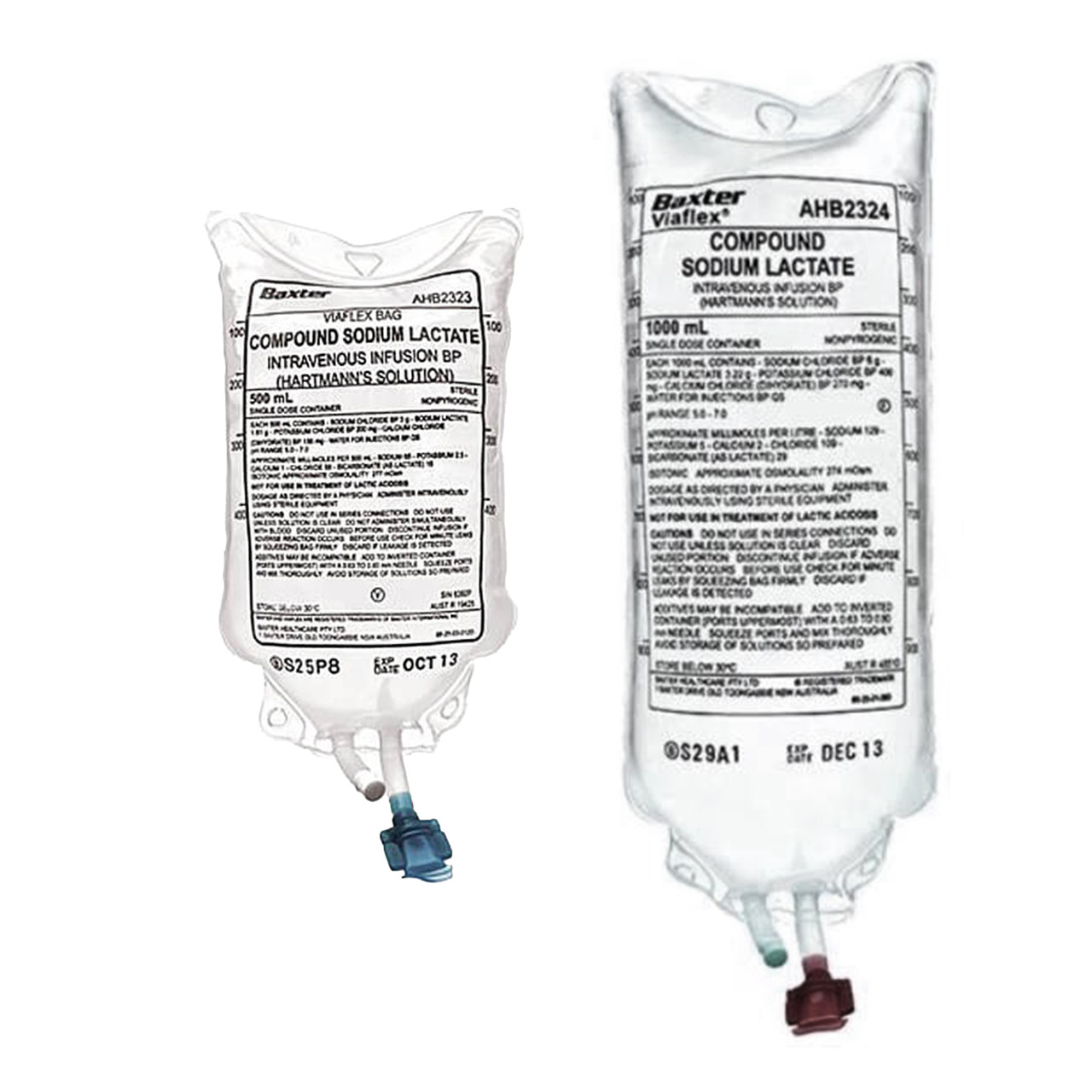 Baxter Intravenous Fluids - Hartmanns - ZebraVet