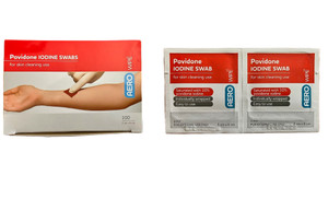 Povidone Iodine Prep Pads - BOX 100