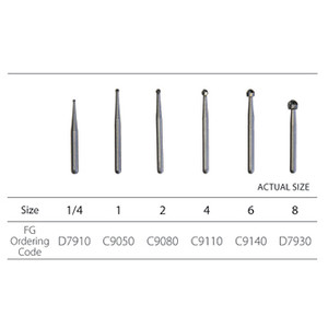 Friction Grip Plain Round Burs Friction Grip Plain Round Burs