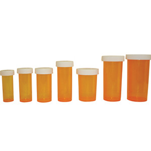 Pill Bottles Amber - Child Resistant