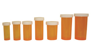 Pill Bottles Amber - Child Resistant