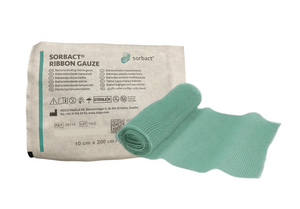 Sorbact Sterile Ribbon Gauze (10cm x 200cm) EACH Sorbact Sterile Ribbon Gauze (10cm x 200cm) EACH