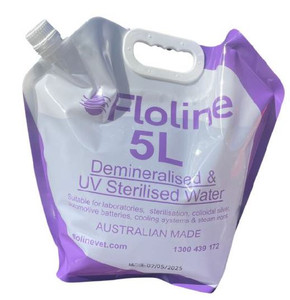 Floline Demineralised & UV Sterilised Water 5L - EACH