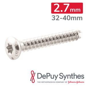 2.7mm Self-Tapping Cortex Screws: 32-40mm