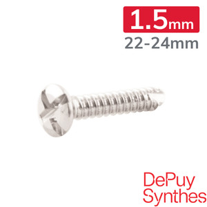 1.5mm Self-Tapping Cortex Screws: 22-24mm