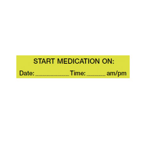 Labels - Start Medication On - Roll 500