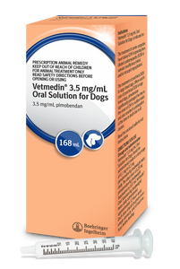 VETMEDIN  Oral Solution 3.5 mg/mL Oral Solution 168 mL Bottle (Dogs)