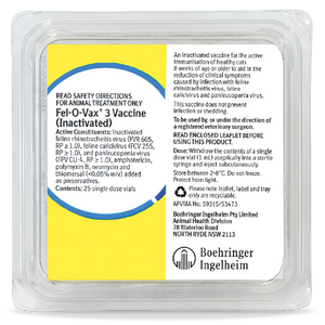 FEL-O-VAX 3 (25 x 1 Dose Vials) (Cats)