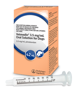 VETMEDIN  Oral Solution 3.5 mg/mL Oral Solution 42 mL Bottle (Dogs)