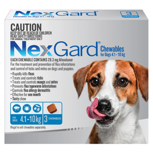 NEXGARD Chewables Dogs 4.1 - 10 kg - 3 Chewables