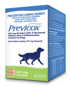 PREVICOX 227 mg 60 Tablets (Dogs)