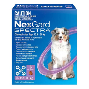NEXGARD Spectra Chewables Dogs 15.1 - 30 kg 6 Chewables