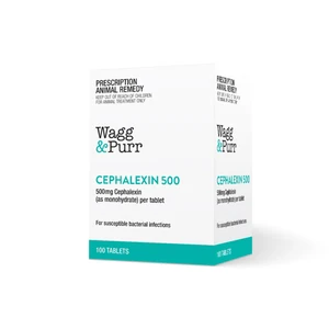 Wagg & Purr Cephalexin 500mg - 100 tablets