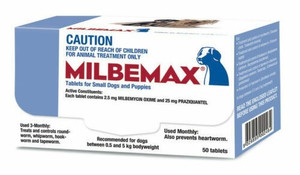 Milbemax Small Dog - 0.5-5kg - 50s