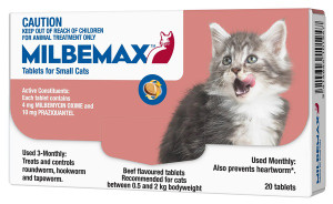 Milbemax Small Cat Tasty - 0.5-2kg - 20s