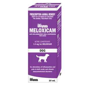 ilium Meloxicam Suspension for Dogs 10mL with mL Syringe