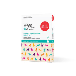 Wagg & Purr Teal Selamectin Spot On Dog 10.1-20kg - Pack 6