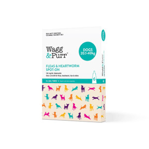 Wagg & Purr Teal Selamectin Spot On Dog 20.1-40kg - Pack 6