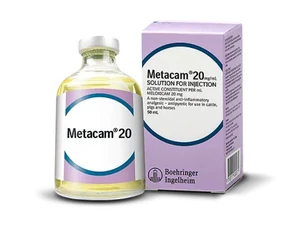 METACAM 20 Injection 20 mg/mL - 50 mL Bottle (Cattle, Sheep, Pigs, Horses)