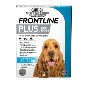FRONTLINE Plus - Medium Dogs (Blue) - Pack 3