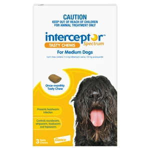 Interceptor Spectrum Medium Dogs - 3 Chews