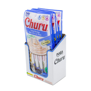 INABA Churu Tuna Recipe 4 x 14g Tubes (56g) - Box of 6 Packs (24 Tubes)