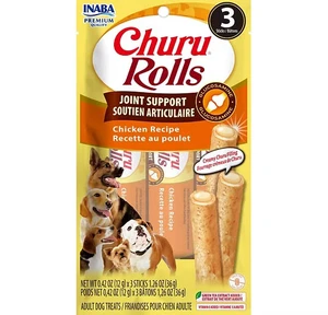 INABA Churu Rolls Joint Support Chicken Recipe 36g (3 x 12g) - Pack of 3