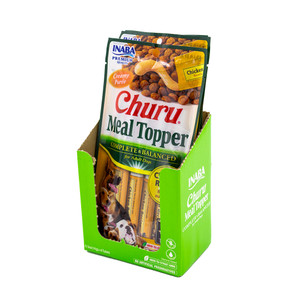 INABA Churu Meal Topper Chicken Recipe 56g (4 x 14g Tubes) - Box of 6 Packs (24 Tubes)