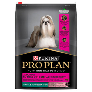 PRO PLAN Adult Sensitive Skin & Stomach Small & Toy  Dry Dog Food - 7kg