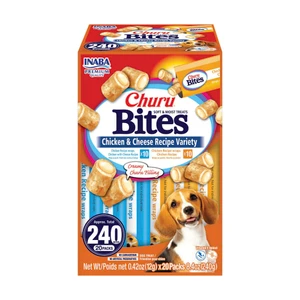 INABA Churu Bites Chicken & Cheese Recipe Variety  (12g X 20 Tubes)