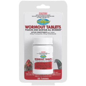 Pigeon Bantam Wormout - 50 Tabs