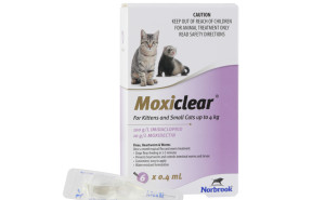 Moxiclear For Kittens & Small Cats - Lavender Pack of 6