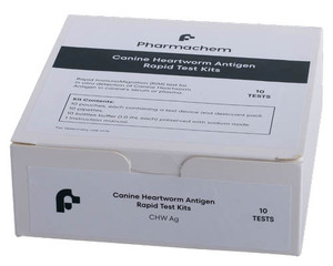 Canine Heartworm Antigen Rapid Test Kit - 10 Pack