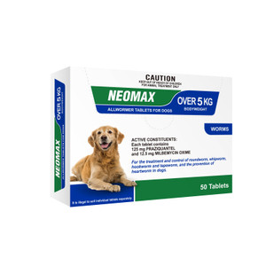 Neomax Allwormer Tablets For Dogs Over 5kg - 50 Tabs